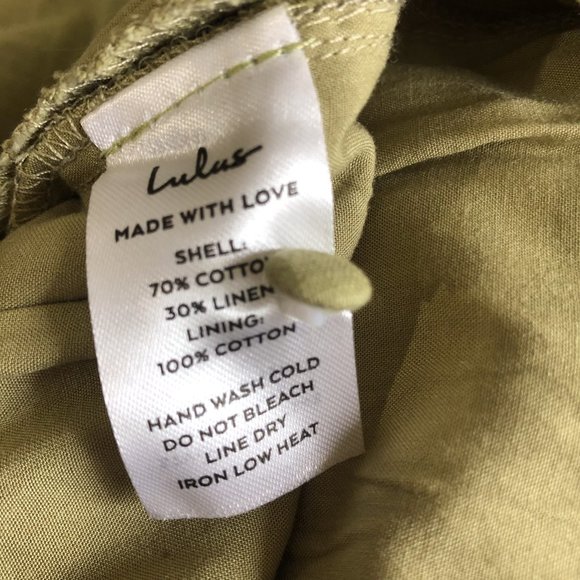 Lulu's Green Corset Linen Blend Jumpsuit Size Medium - Picture 4 of 8